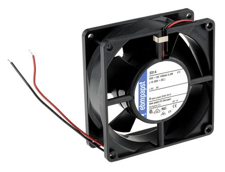 ebm-papst - 3314-140 - ebm-papst 3314 ϵ 3W 24 V ֱ  3314-140, 85m3/h, 3200rpm, 92 x 92 x 32mm		