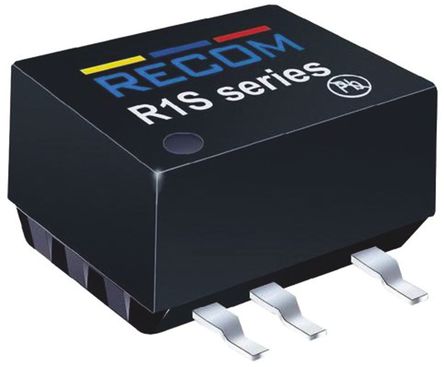Recom - R1D-0505 - Recom R1D ϵ 1W ʽֱ-ֱת R1D-0505, 5V dc, 100mA, 3kV dcѹ, 72  78%Ч, SMDװ		