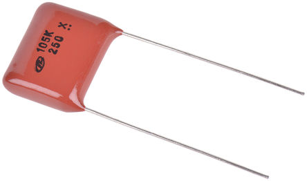 Nichicon - QXK2E105KTP - Nichicon XK ϵ 1F  PET Ĥ  (PET) QXK2E105KTP, 10%ݲ, 125 V 250 V ֱ		