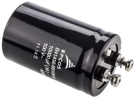 EPCOS - B41456B9109M - EPCOS B41456 ϵ 100 V ֱ 10000F  B41456B9109M, 20%ݲ, 9m(ֵ), +85C		