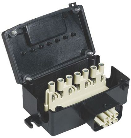 Harting - 09120084804 - Harting Han Power S ϵ ɫ 6P+E ҵԴ 氲װ  09120084804, 10A, 600 V, IP65		