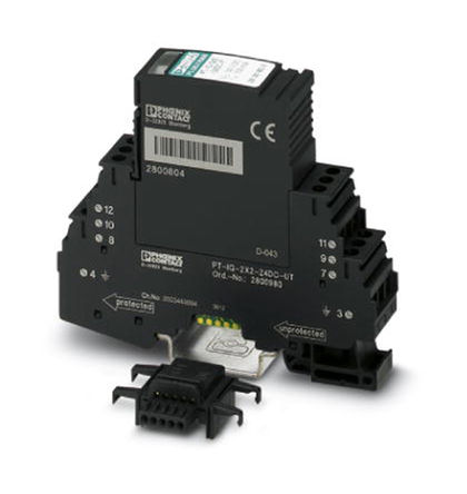 Phoenix Contact - 2800987 - Phoenix Contact 37V 53V ֱ 20kA ӿŵģ 2800987, DIN 찲װ, 17.7 x 77.5 x 91.1mm		