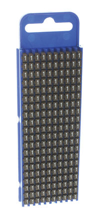 HellermannTyton - 561-05021 - HellermannTyton WIC ϵ 200װ ɫ й̶ ±ʶ 561-05021, 3mm, 5.6 mm, 2.8  3.8mmֱ, ӡ"1"ͼ		