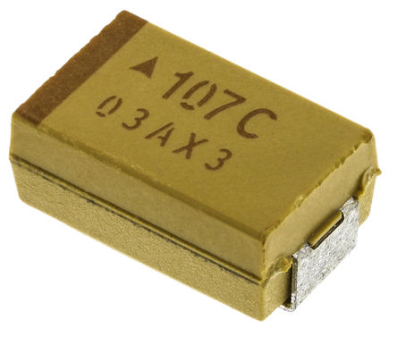AVX - TAJD107K016RNJ - AVX TAJ ϵ 100F 10% SMD  TAJD107K016RNJ, 16 V ֱ, 7343-31 װ, 600m ESR, +125C		