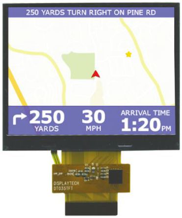 Displaytech - DT035TFT - Displaytech 3.5in ͸ʽ TFT TFT LCD ʾģ, 320 x 240pixels ֱ QVGA, LED, RGB ӿ		