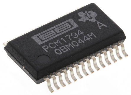Texas Instruments - PCM1794ADB - PCM1794ADB ˫  SPI 192ksps 24 λ Ƶת DAC, 6%FSR, 28 SSOPװ		