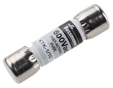 Cooper Bussmann - KTK1-1/10 - Cooper Bussmann F۶ٶ 100mA ʽ۶ KTK1-1/10, 10.3 x 38.1mm		