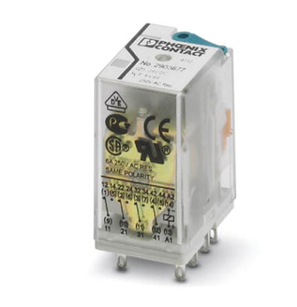 Phoenix Contact - 2903675 - Phoenix Contact 2903675 4 ˫ ʽ Ǳ̵, 220V dc		