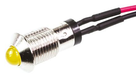 Marl - 571-511-04-40 - Marl 571-511-04-40 5 mm ͹ ɫ LED ָʾ, ߽Ӷ, 8mmװ׳ߴ, 2.8 V		