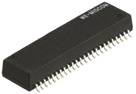 Wurth Elektronik - 749020020A - Wurth Elektronik 2 Ƭ Lan ̫ѹ 749020020A, -1.0dB, 27.81 x 12.25 x 7.7mm, 1:1		