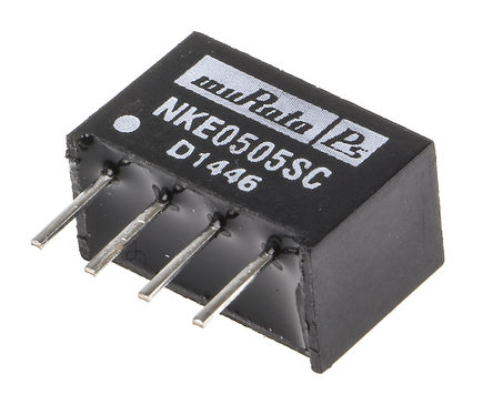 Murata Power Solutions - NKE0505SC - Murata Power Solutions NKE ϵ 1W ʽֱ-ֱת NKE0505SC, 4.5  5.5 V ֱ, 5V dc, 200mA, 3kV dcѹ, SIPװ		