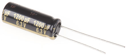 Panasonic - EEUFM0J122L - Panasonic FM  ϵ 6.3 V ֱ 1200F ͨ  EEUFM0J122L, 20%ݲ, +105C		