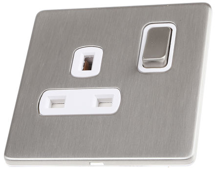 Deta - 8531SC - Deta Screwless Metal ϵ IP2X 1   G  - Ӣʽ  8531SC, 迪, 13A, 230V ac		