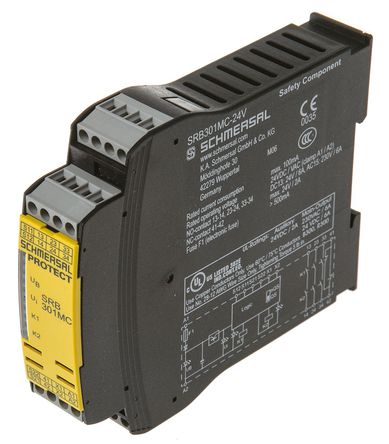 Schmersal - SRB 301MC-24V - Schmersal  SRB 301MC ϵ ˫ͨ ȫ̵ SRB 301MC-24V, 24 V /ֱԴ		