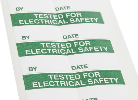 RS Pro - TLB8003A12 - RS Pro TLB8003A12 140װ Ԥӡճǩ, 38mm, 15mm Tested For Electrical Safety		