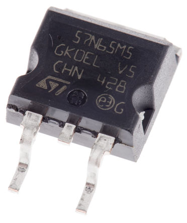 STMicroelectronics - STB57N65M5 - STMicroelectronics MDmesh M5 ϵ Si N MOSFET STB57N65M5, 42 A, Vds=710 V, 3 D2PAKװ		