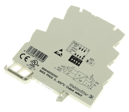Weidmuller - MAS PT100 0...100C -8594820000 - Weidmuller ¶ģ źŵ 8594820000, ¶, 24 V ֱ Դѹ		