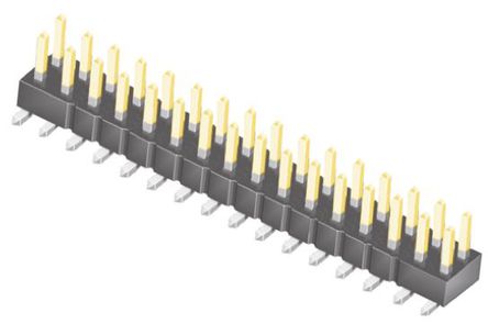 Samtec - TSM-116-01-L-DV - Samtec TSM ϵ 32· 2.54mmھ (2) ֱ Ź TSM-116-01-L-DV, Ӷ˽, 7A, 氲װ		