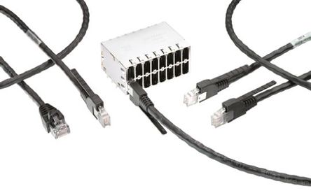 TE Connectivity - 2057004-1 - TE Connectivity 2 x 12 ˿· Cat5eCat6a ĸ RJ45  2057004-1, UTP , 尲װͨ, ͭо		