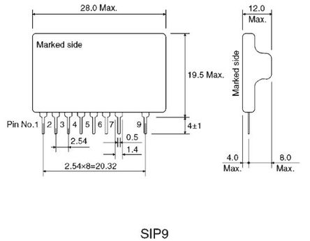 ROHM - BP5221A - ROHM BP5221A ֱ-ֱת, 8  38 V, 500mA, 4.75  5.25 V, 0.19 MHz, 8 SIPװ		