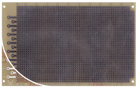 Roth Elektronik - RE526-LF - Roth Elektronik RE526-LF,  DIN 41612 H Eurocard PCB, FR4ȼ, 36 x 56, 1mmֱ, 2.54 x 2.54mm׼, 160 x 100 x 1.5mm		