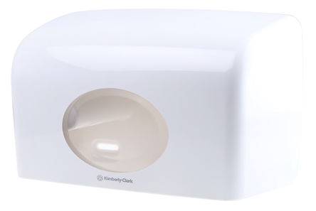 Kimberly Clark - 6992 - Kimberly Clark 白色 双 厕纸分配器, 191mm x 139mm x 309mm		