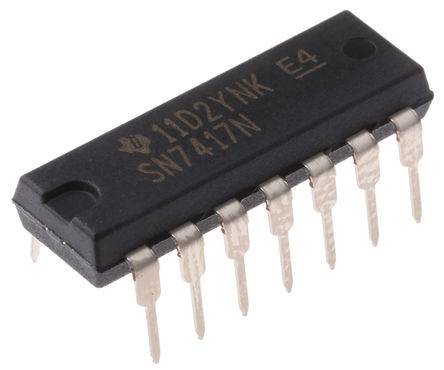 Texas Instruments - SN7417NE4 - Texas Instruments SN7417NE4 TTL ϵ 6λ ·缫 Ƿ , 14 PDIPװ		