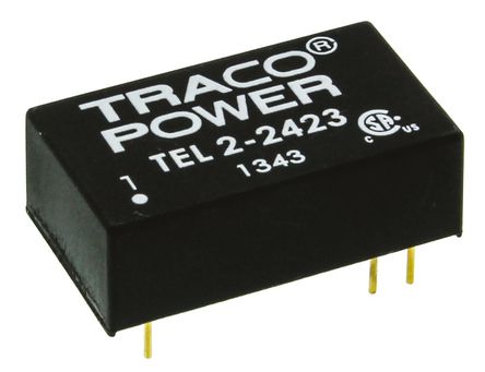 TRACOPOWER - TEL 2-2423 - TRACOPOWER TEL 2 ϵ 2W ʽֱ-ֱת TEL 2-2423, 18  36 V ֱ, 15V dc, 65mA, 1.5kV dcѹ, 80%Ч, DIP 16װ		