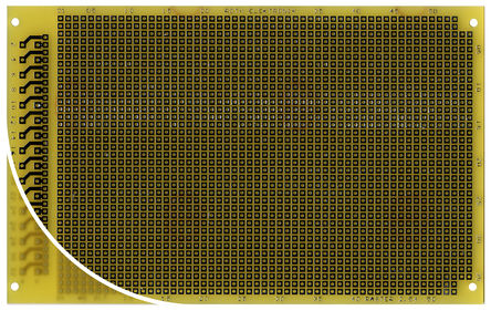 Roth Elektronik - RE317-LF - Roth Elektronik RE317-LF  DIN 41612 D , FR4, 37 x 55, 1mmֱ, 2.54 x 2.54mm׼, 160 x 100 x 1.5mm		