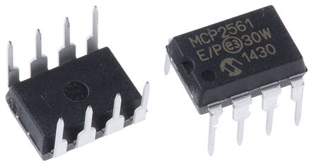 Microchip - MCP2561-E/P - Microchip MCP2561-E/P 1MBps CAN շ, ֧IEC 61000-4-2׼, ϵ, 8 PDIPװ		