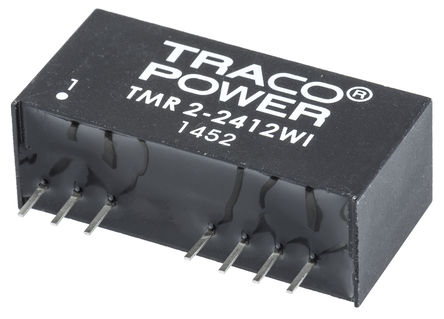 TRACOPOWER - TMR 2-2412WI - TRACOPOWER TMR 2WI ϵ 2W ʽֱ-ֱת TMR 2-2412WI, 9  36 V ֱ, 12V dc, 165mA, 1.5kV dcѹ, SIPװ		