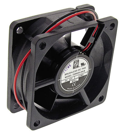 RS Pro - OD6025-24LB - RS Pro OD6025 ϵ 1W 24 V ֱ  OD6025-24LB, 22.1m3/h, 2500rpm, 60 x 60 x 25mm		