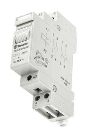 Finder - 20.22.8.230.0000 - Finder 20.22.8.230.0000 DPNO DIN  ̵, 16 A, 230V ac		