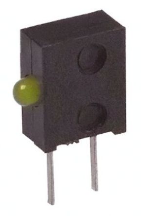 Broadcom - HLMP-6400-F0010 - Broadcom HLMP-6400-F0010 ɫ ֱ LED ָʾ, 90 ӽ, 1LED, 2.4 VԴ, ͨװװ		