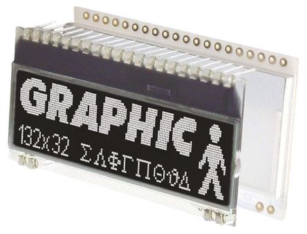 Electronic Assembly - EA DOGM132S-5 - Electronic Assembly ͸ʽ ͼ LCD ɫʾ EA DOGM132S-5, 132 x 32pixels, SPI ӿ		