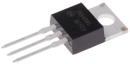 ON Semiconductor - 2N6488G - ON Semiconductor 2N6488G , NPN , 15 A, Vce=80 V, HFE:5, 5 MHz, 3 TO-220ABװ		