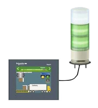 Schneider Electric - XVGU3SWV - Schneider Electric Harmony XVGU ϵ IP42 LED ź () XVGU3SWV, 3 Ԫ, ͸, 5 VԴ		
