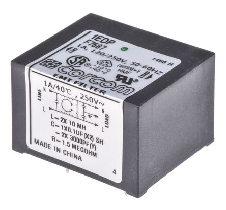 TE Connectivity - 1EDP - TE Connectivity EDP ϵ 130A 250 V , 50 Hz, 60 Hz RFI ˲ 6609065-1, ӡˢ·ŽӶ		