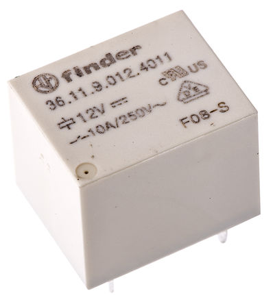 Finder - 36.11.9.012.4011 - Finder 36.11.9.012.4011 ˫ PCB װ Ǳ̵, 12V dc		