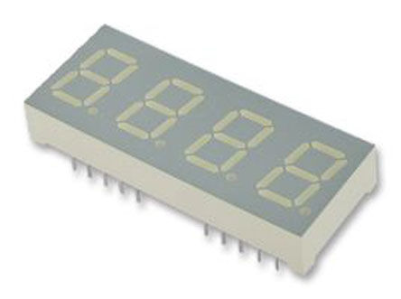 Kingbright - CA04-41SYKWA - Kingbright CA04 ϵ 4ַ 7  ɫ LED  CA04-41SYKWA, 11 mcd, ҲС, 10.16mmַ, ͨװװ		