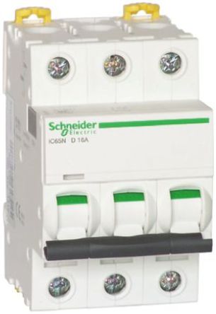 Schneider Electric - A9F18302 - Schneider Electric Acti 9 iC65N ϵ 3 MCB A9F18302		