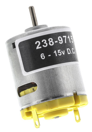 RS Pro - 719RE360 - RS Pro ֱ綯 719RE360, 6  15 V ֱԴ, 770 mA, 58.8 gcm, 10668 rpm, 2.31mm ֱ		