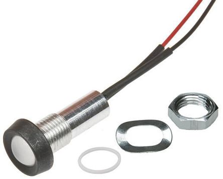 Oxley - STR/LH/8/FL30/AlGaAs - Oxley STR/LH/8/FL30/AlGaAs 8.1 mm ͹ ɫ LED ָʾ, ߽Ӷ, 8mmװ׳ߴ, 1.9 V		