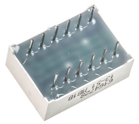 Kingbright - TC07-11PBWA - Kingbright TC07 ϵ 1ַ  7 x 5 ɫ LED ʾ TC07-11PBWA, 13.2 mcd, 17.2mmַ, ͨװװ		