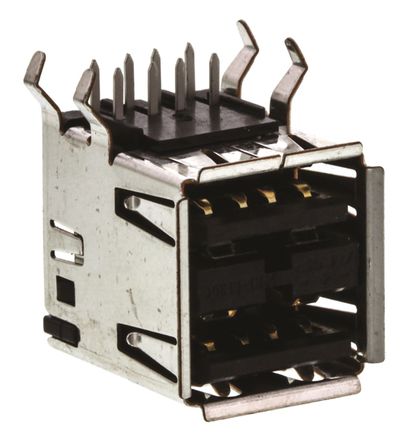 TE Connectivity - 5787617-1 - TE Connectivity 2 ˿ ֱ A  USB ĸĸ 5787617-1, ͨ		