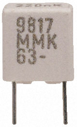 KEMET - MMK10474K100A01L4BULK - KEMET MMK ϵ 470nF ͨ PET Ĥ MMK10474K100A01L4BULK, 10%ݲ, 63 V 100 V , -55  +100 C		