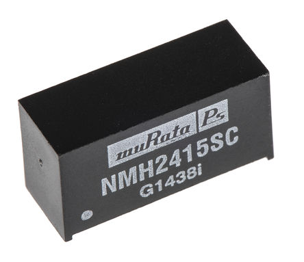 Murata Power Solutions - NMH2415SC - Murata Power Solutions NMH ϵ 2W ʽֱ-ֱת NMH2415SC, 21.6  26.4 V ֱ, 15V dc, 67mA, 1kV dcѹ		