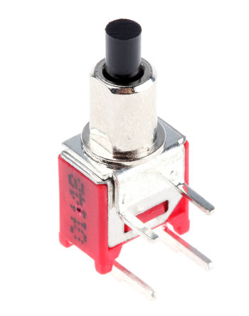 RS Pro - 8MS9P1B06M6QES - RS Pro 8MS9P1B06M6QES ɫ Off-(On) SP -  PCB ť, 3 A @ 120 V 		