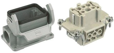 Harting - 09300061251+09330062701 - Harting Han E ϵ 6   RJ45-Rangierfeld ʽ׼ 09300061251+09330062701, PG16 Ƴߴ, 16A, 500 V		