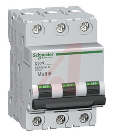Schneider Electric - MG17474 - Schneider Electric Multi 9 MG ϵ 3 60 A MCB ΢Ͷ· MG17474, 5 kA Ͽ, D բ		